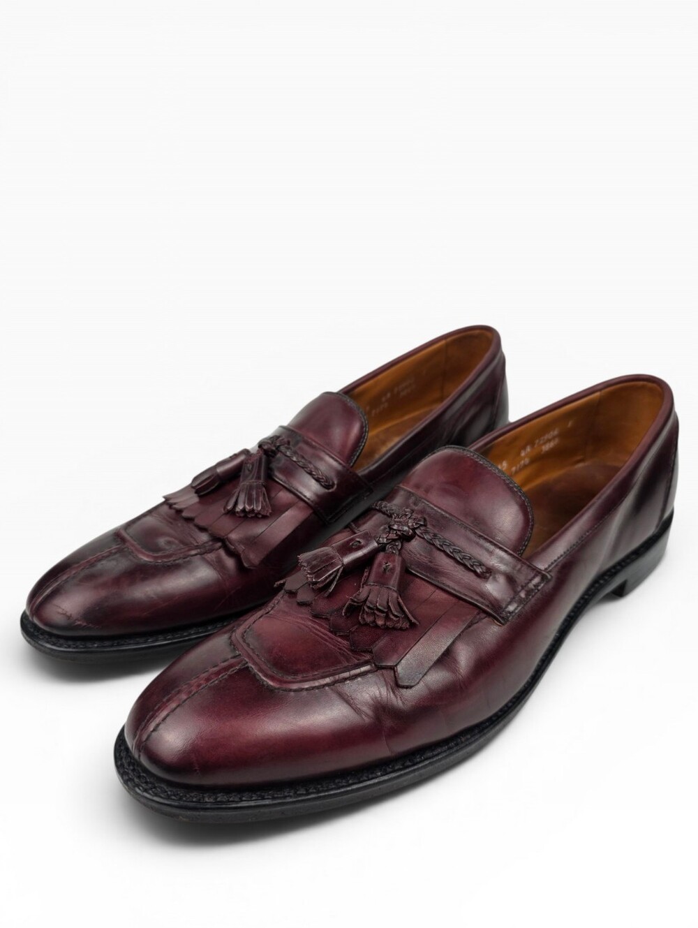 Allen Edmonds Cannondale Leather Tassel Loafers Mens 15 Burgundy